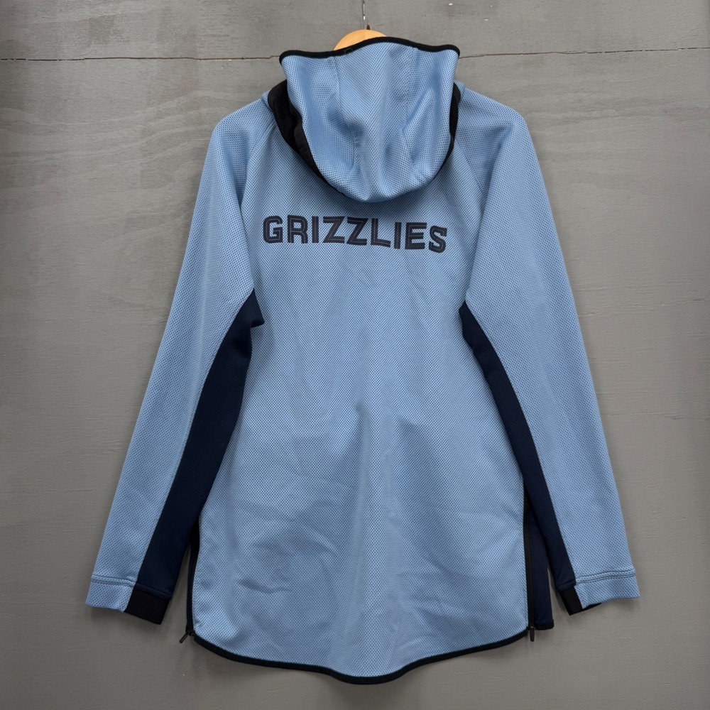 Nike Blue Memphis Grizzlies Zip Showtime Therma Flex Performance Hoodie Large - Picture 2 of 6